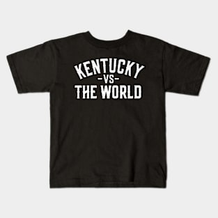 Represent Your Kentucky Pride with our 'Kentucky vs The World' Kids T-Shirt